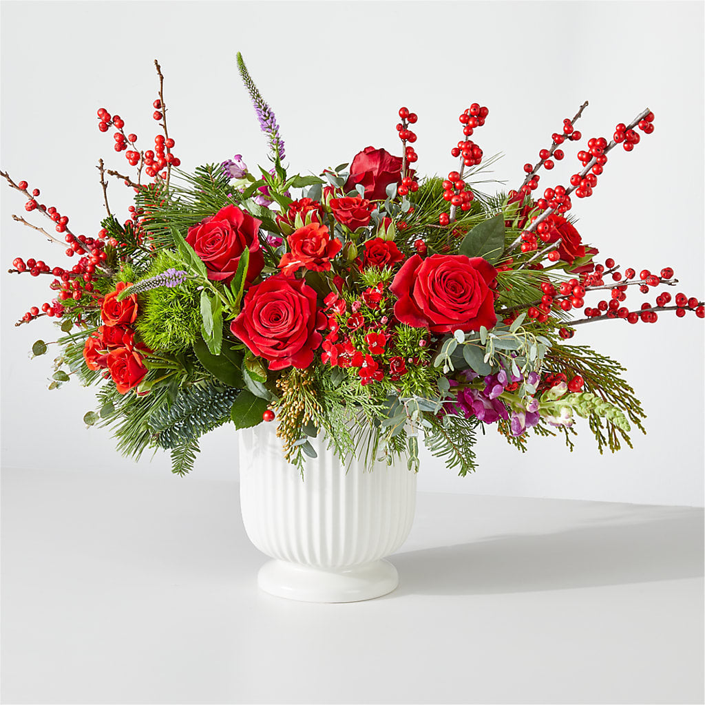 Big Red Bow Bouquet – CASSIDY'S FLOWERS, Newmarket ON
