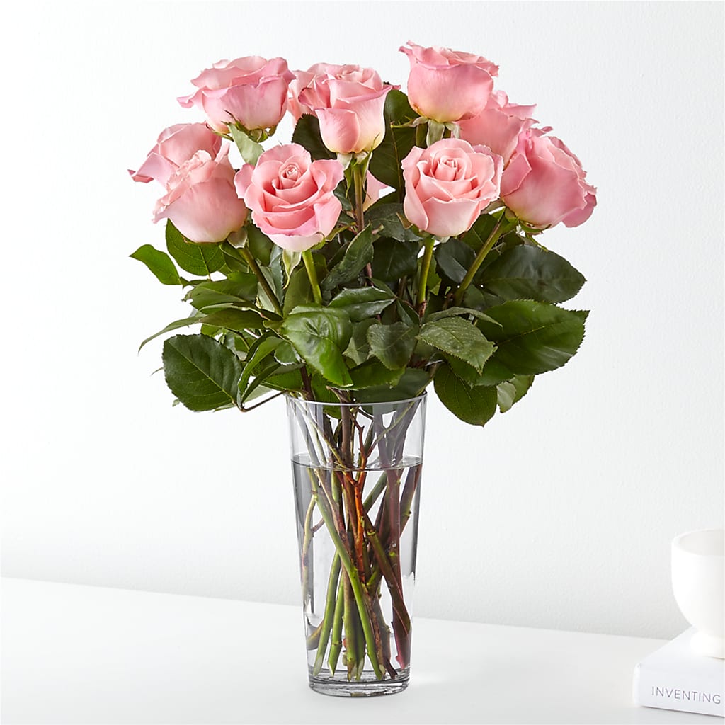 Long Stem Pink Rose Bouquet – CASSIDY'S FLOWERS, Newmarket ON