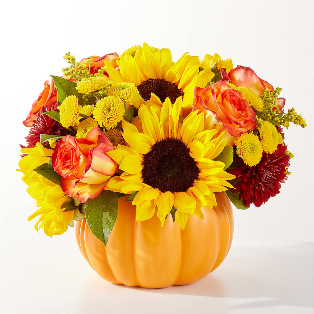 Golden Gourd Pumpkin Bouquet – CASSIDY'S FLOWERS, Newmarket ON
