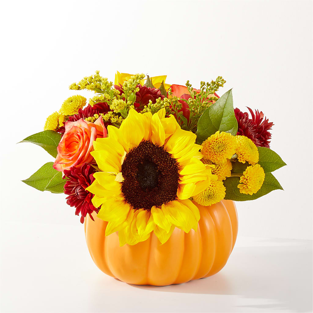 Golden Gourd Pumpkin Bouquet – CASSIDY'S FLOWERS, Newmarket ON
