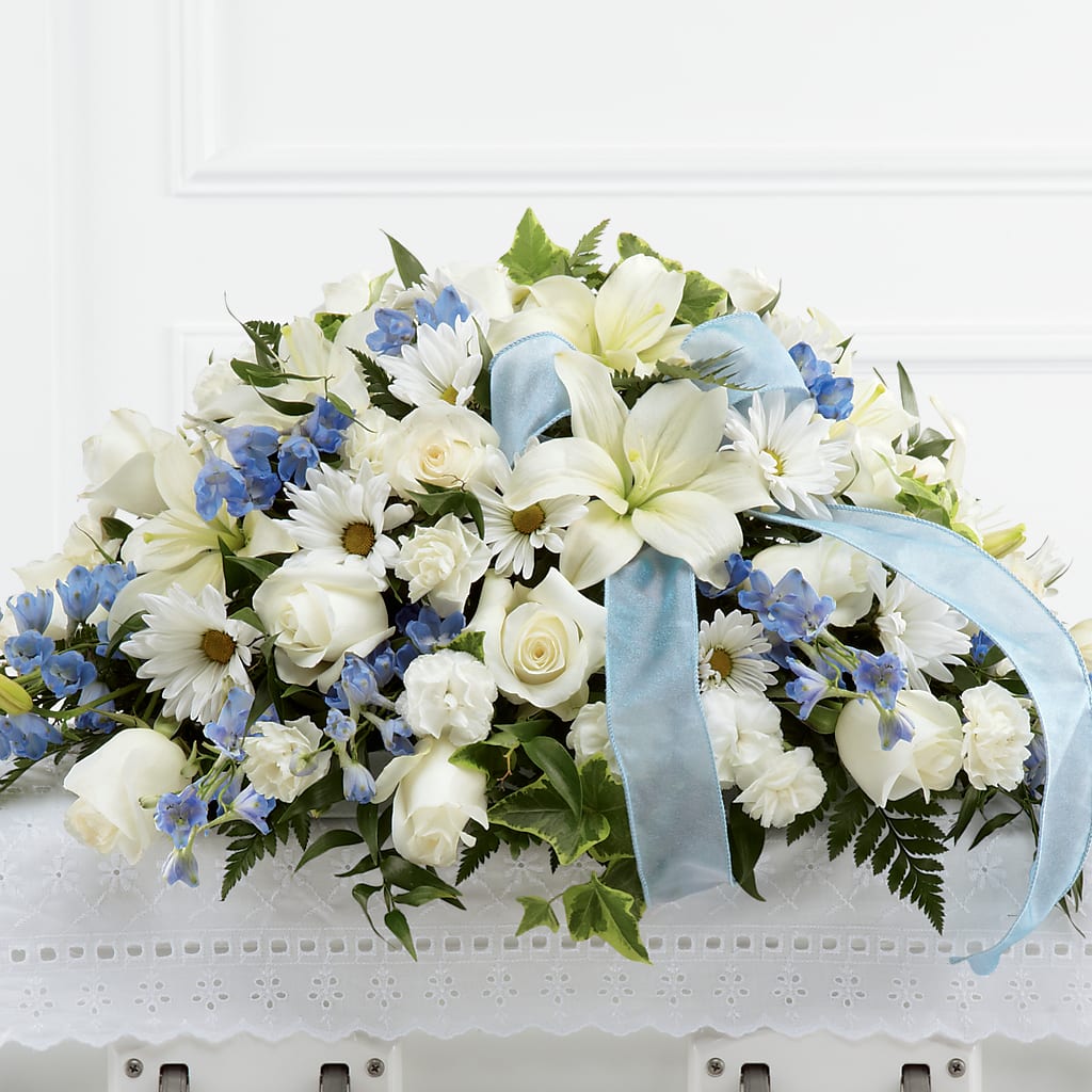 Tender Treasure Casket Spray – CASSIDY'S FLOWERS, Newmarket ON