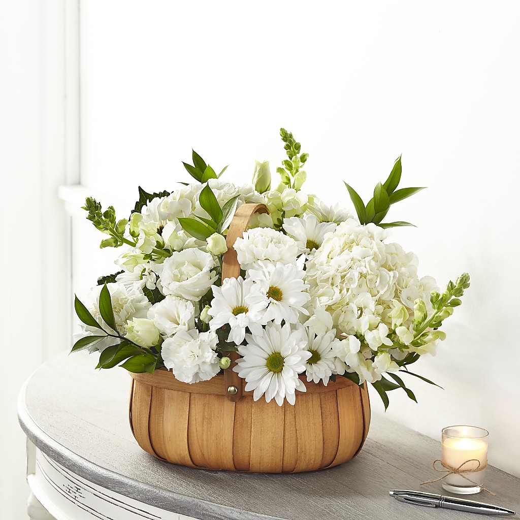 Pure Ivory Basket – CASSIDY'S FLOWERS, Newmarket ON