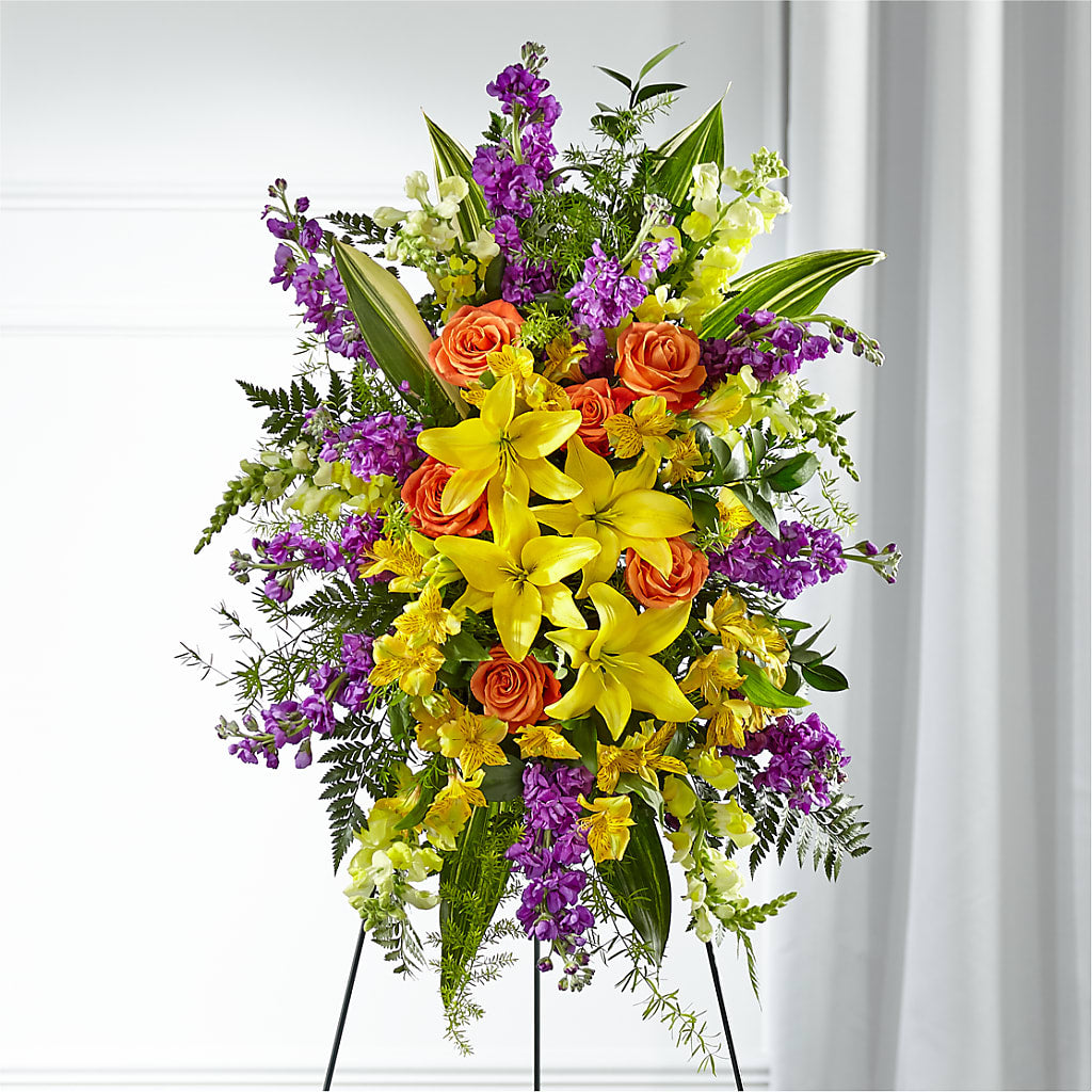Thoughtful Prayers Standing Spray – CASSIDY'S FLOWERS, Newmarket ON