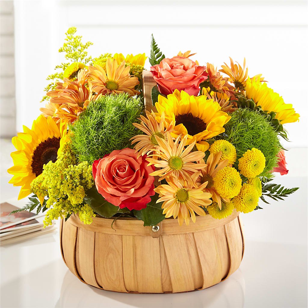 Harvest Sunflower Basket – CASSIDY'S FLOWERS, Newmarket ON