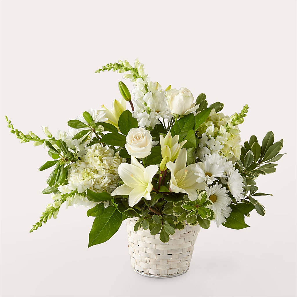 Ivory Elegance Floral Basket – CASSIDY'S FLOWERS, Newmarket ON