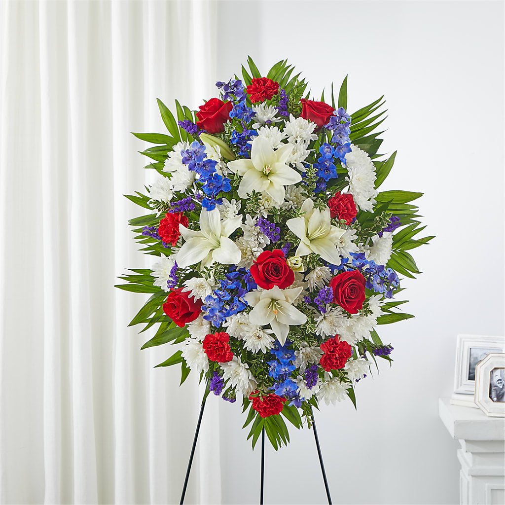 Cherished Service Standing Spray – CASSIDY'S FLOWERS, Newmarket ON