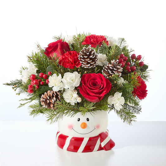 Jolly Snowman Bouquet – CASSIDY'S FLOWERS, Newmarket ON