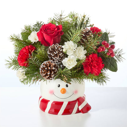 Jolly Snowman Bouquet – CASSIDY'S FLOWERS, Newmarket ON