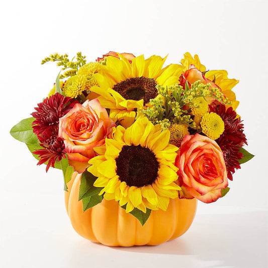 Golden Gourd Pumpkin Bouquet – CASSIDY'S FLOWERS, Newmarket ON