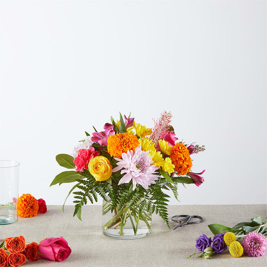 Fête des couleurs – Une création originale de fleuriste