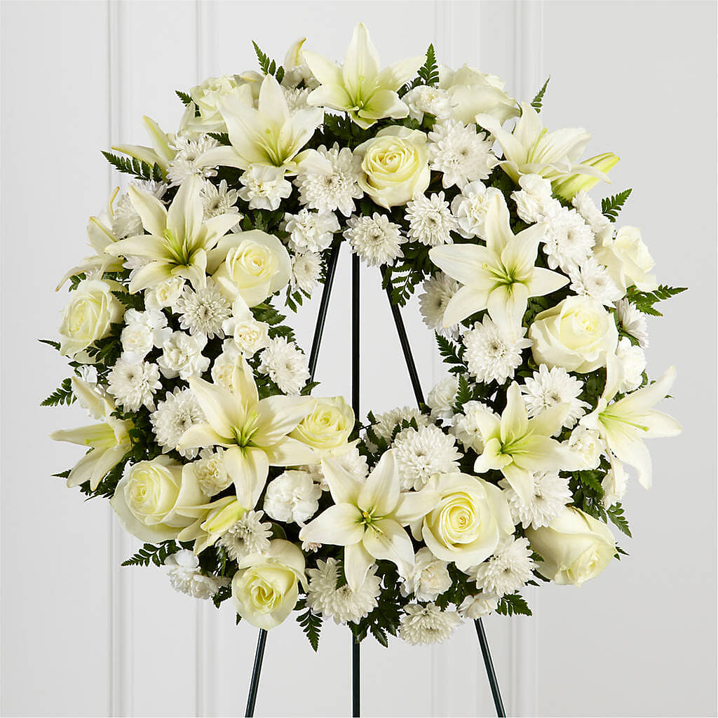 Treasured Tribute Wreath – CASSIDY'S FLOWERS, Newmarket ON