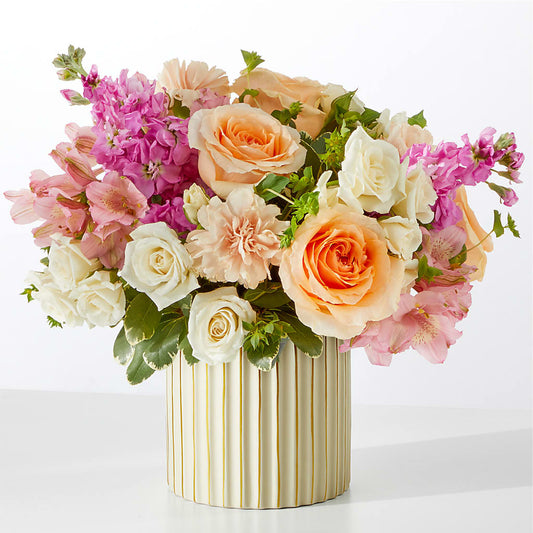 Paradise Bouquet with Ivory Vase – CASSIDY'S FLOWERS, Newmarket ON